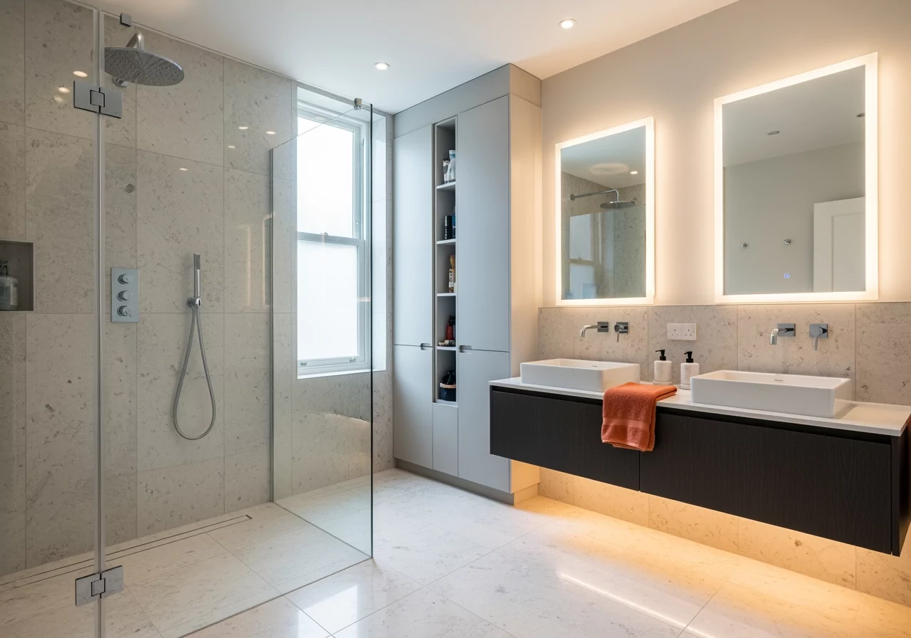 Family Bathroom Shower Installation London